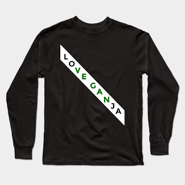 Vegans love Ganja! Long Sleeve T-Shirt by hypnotic